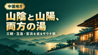 中国地方のサウナ聖地 アイキャッチ(ChatGPT版)
